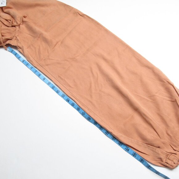 Anthropologie On the Road Drawstring Ankle Cargo Pants Orange - S - Picture 8 of 11